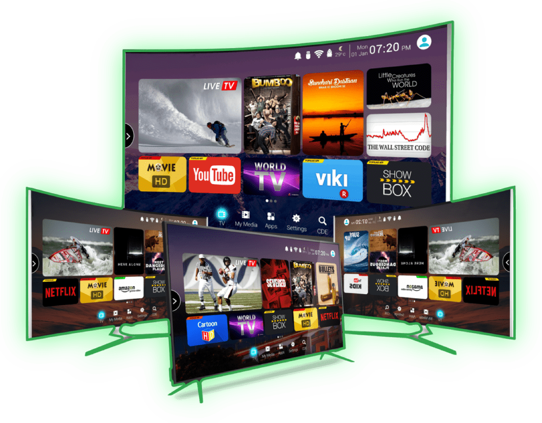 hakunatv Multiple streaming service interfaces displayed